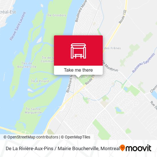 De La Rivière-Aux-Pins / Mairie Boucherville map