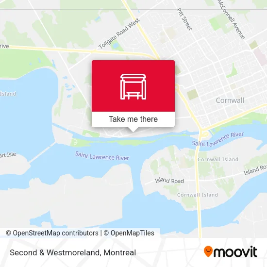 Second & Westmoreland map
