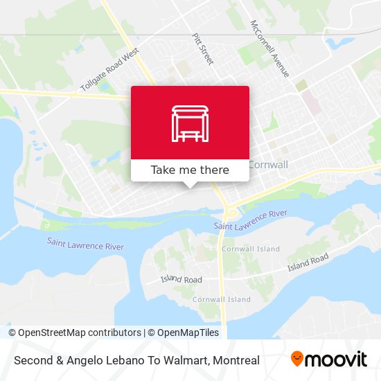 Second & Angelo Lebano To Walmart map