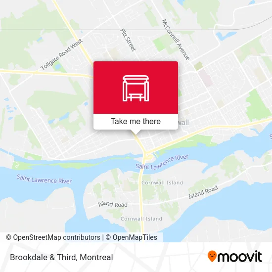 Brookdale & Third map