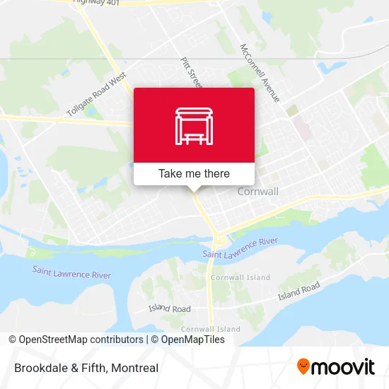Brookdale & Fifth map
