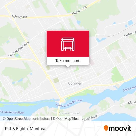 Pitt & Eighth map