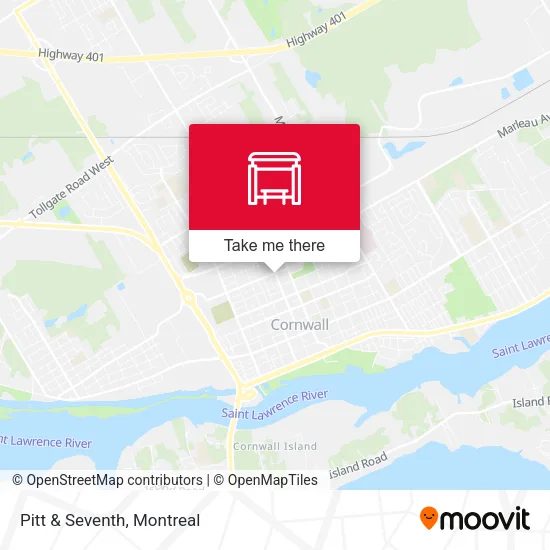 Pitt & Seventh map