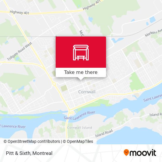 Pitt & Sixth map