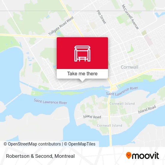 Robertson & Second map