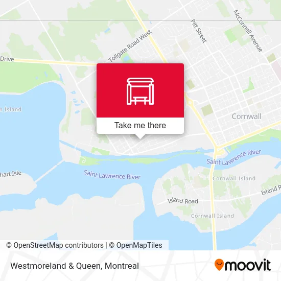 Westmoreland & Queen map
