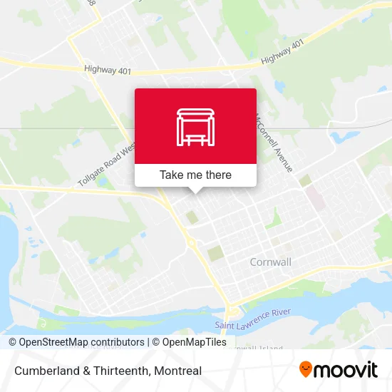 Cumberland & Thirteenth map