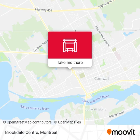 Brookdale Centre map