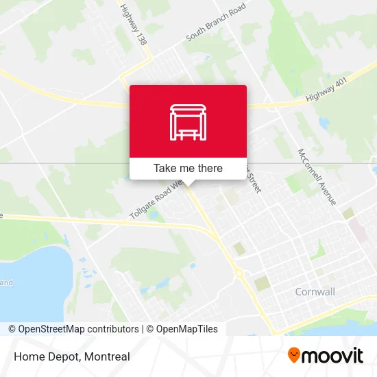 Home Depot map