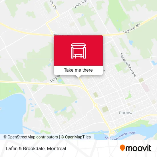 Laflin & Brookdale map