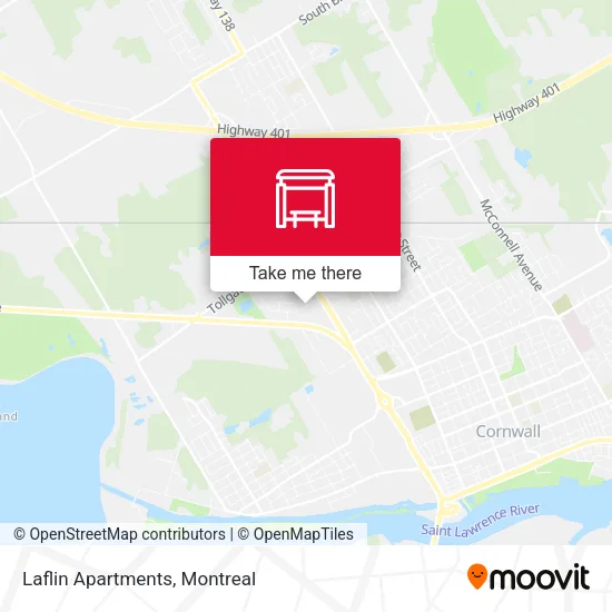 Laflin Apartments map
