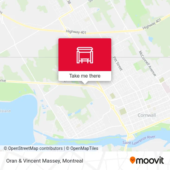 Oran & Vincent Massey map