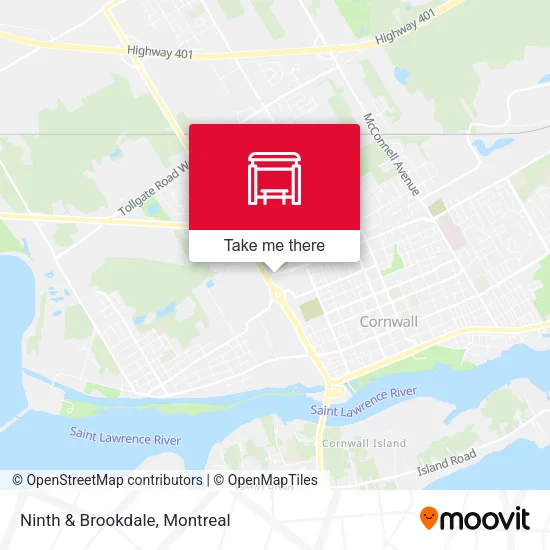 Ninth & Brookdale map