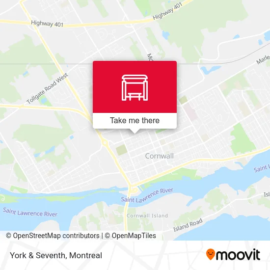York & Seventh map