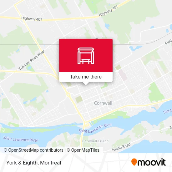 York & Eighth map