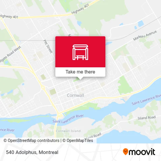 540 Adolphus map
