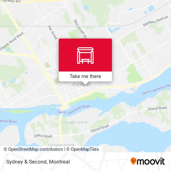Sydney & Second map