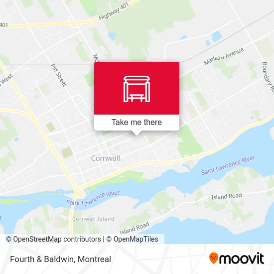 Fourth & Baldwin map