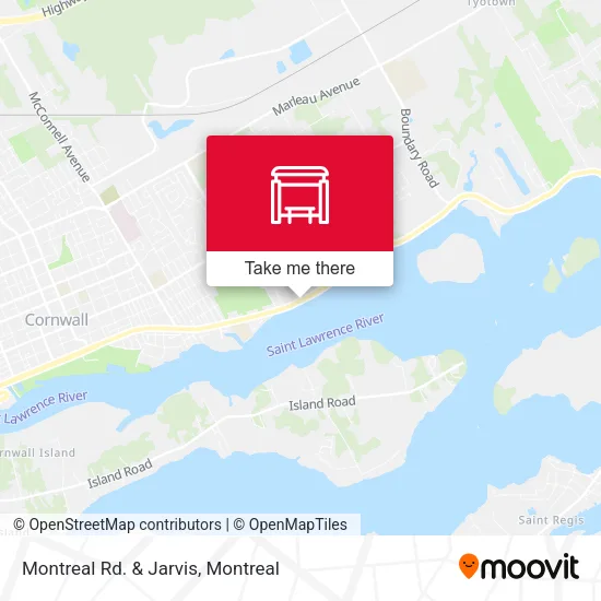 Montreal Rd. & Jarvis map