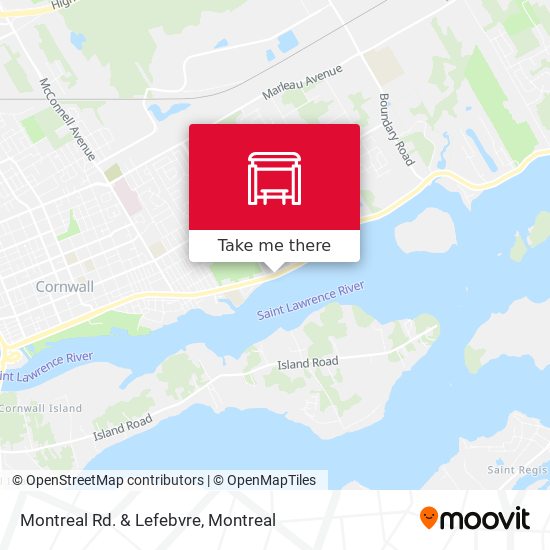 Montreal Rd. & Lefebvre map