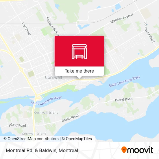 Montreal Rd. & Baldwin map