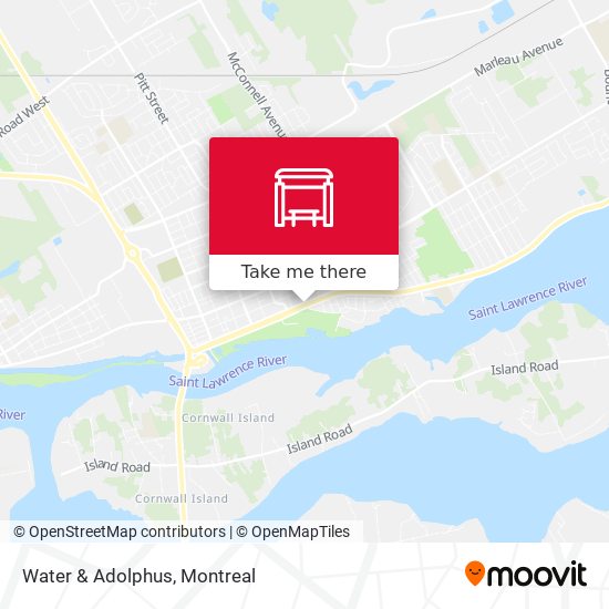 Water & Adolphus map