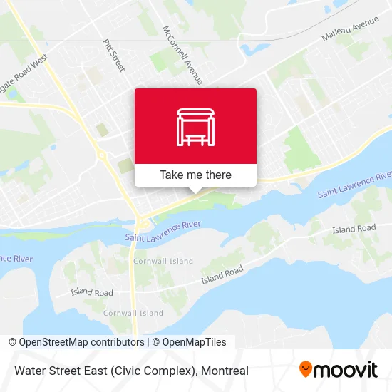 Water Street East (Civic Complex) map