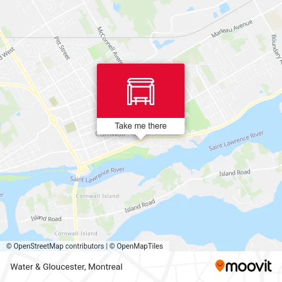 Water & Gloucester map