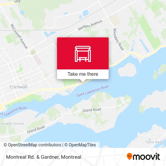 Montreal Rd. & Gardner map