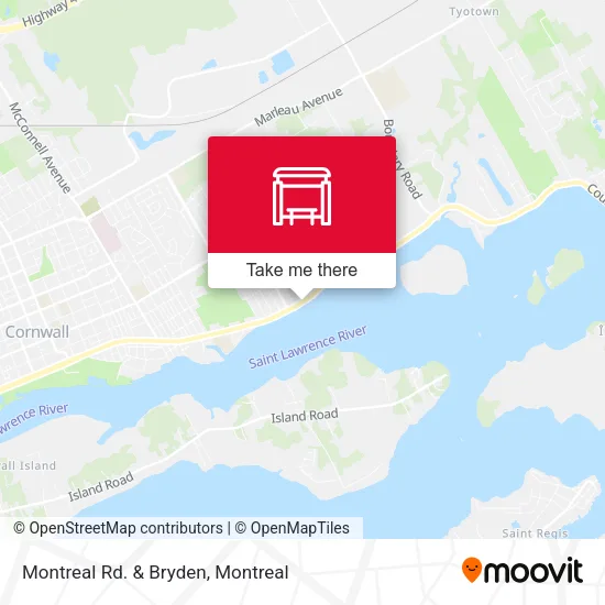 Montreal Rd. & Bryden map