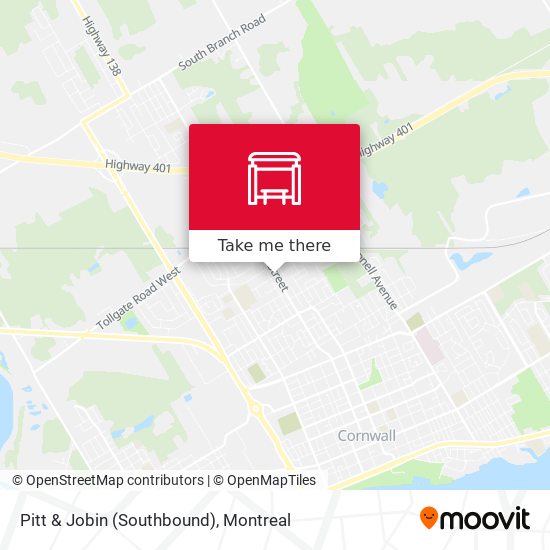 Pitt & Jobin (Southbound) map