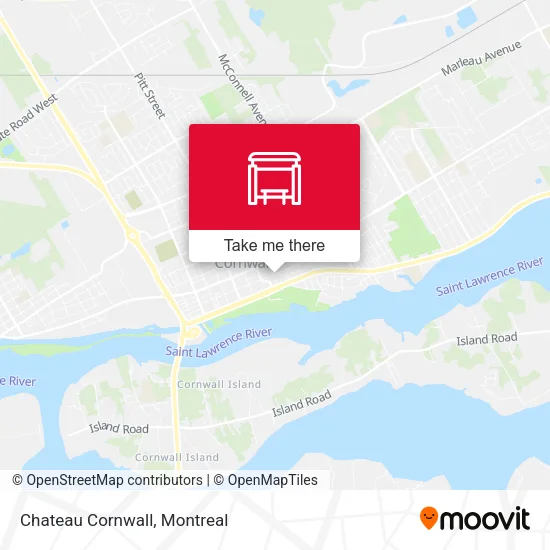 Chateau Cornwall map