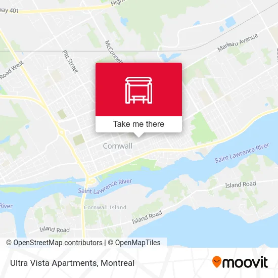 Ultra Vista Apartments map