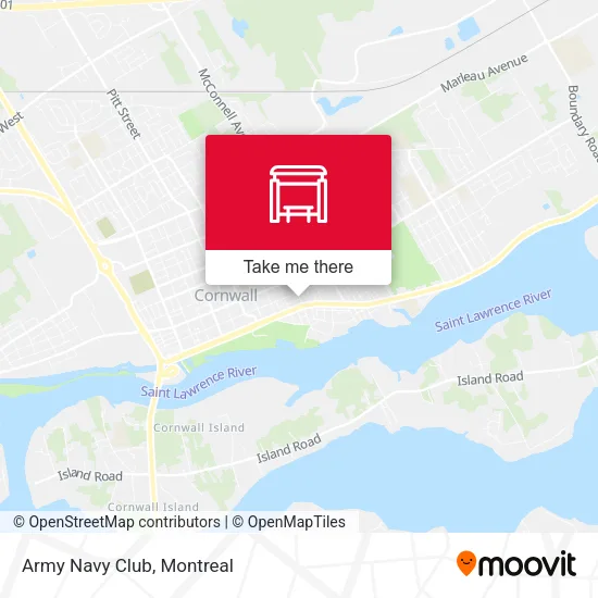 Army Navy Club map
