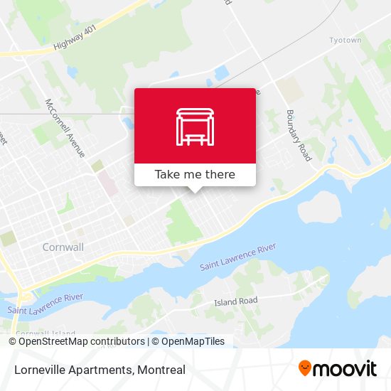 Lorneville Apartments map