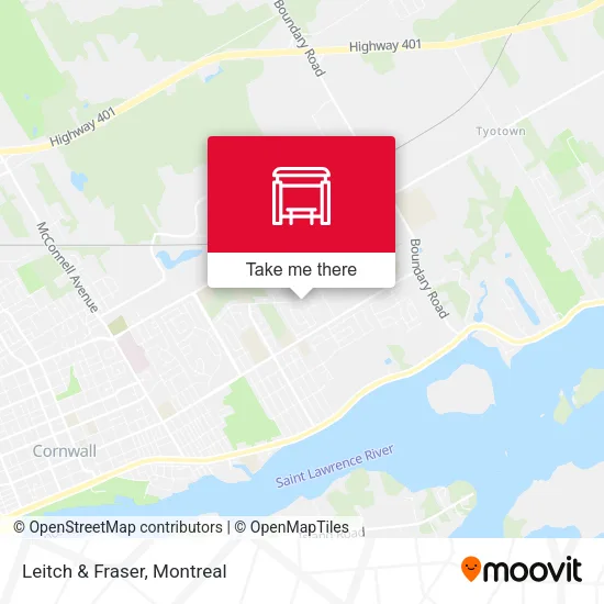 Leitch & Fraser map