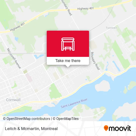 Leitch & Mcmartin map