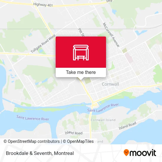 Brookdale & Seventh map