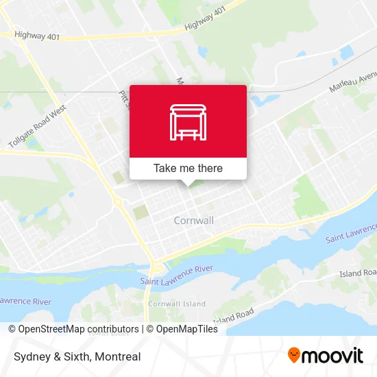 Sydney & Sixth map