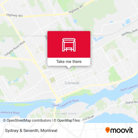 Sydney & Seventh map