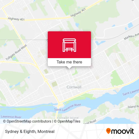 Sydney & Eighth map