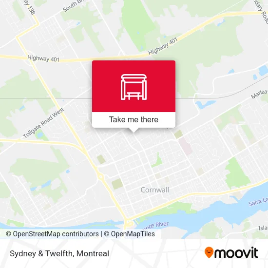 Sydney & Twelfth map