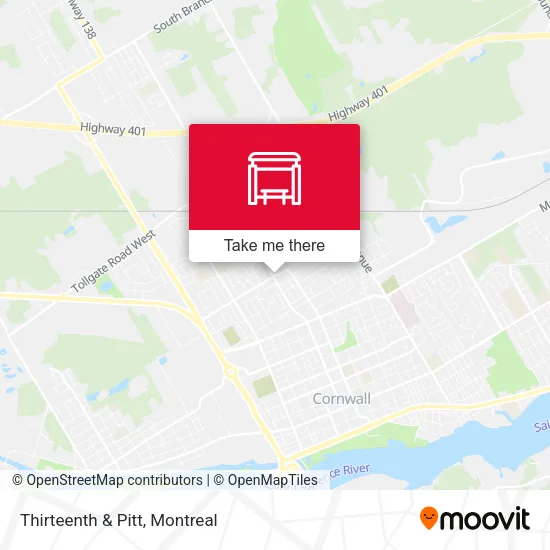 Thirteenth & Pitt map
