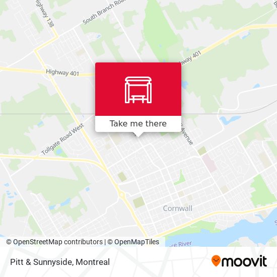Pitt & Sunnyside map