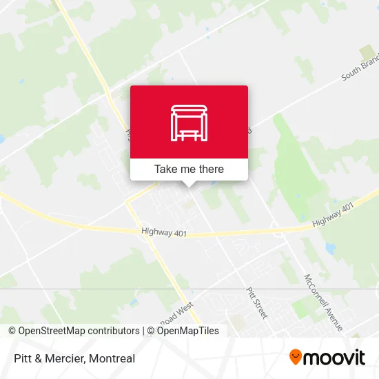 Pitt & Mercier map