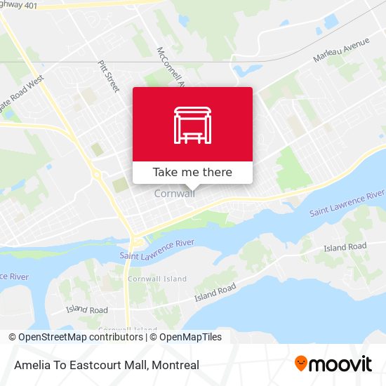 Amelia To Eastcourt Mall map