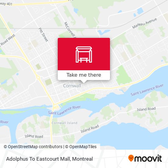 Adolphus To Eastcourt Mall map