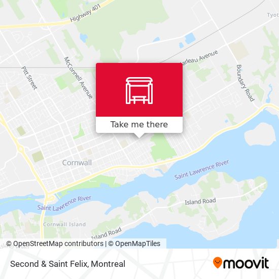 Second & Saint Felix map