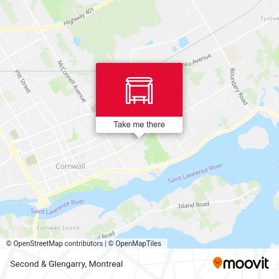 Second & Glengarry map
