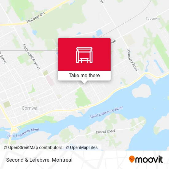 Second & Lefebvre map